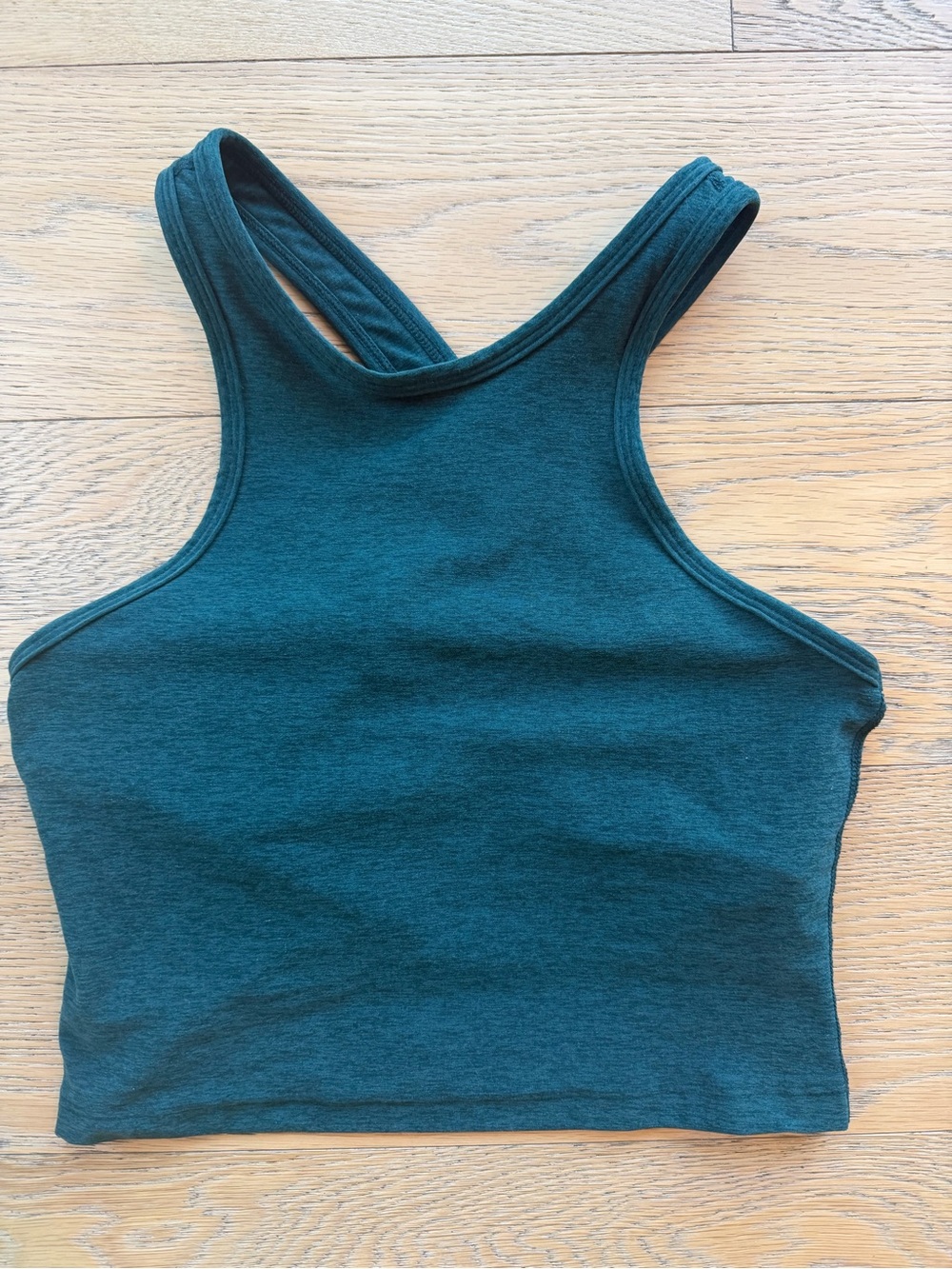Beyond Yoga Racerback Cropped Tank Top - Teal